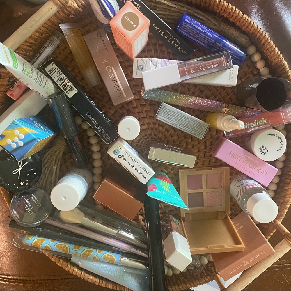 Variety of beauty products